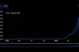 Заблокированная стоимость (TVL) экосистемы TON превысила $700 млн